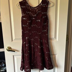 Maroon Party Dress